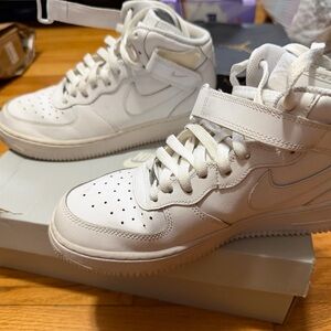 Nike White High-Top Air Sneakers